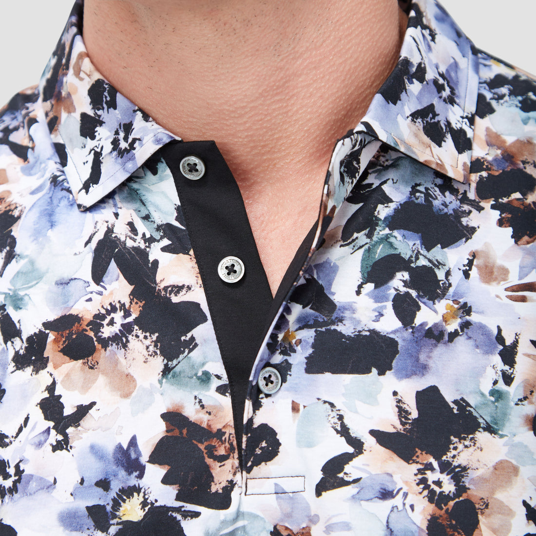 Hendrix Abstract Print Polo