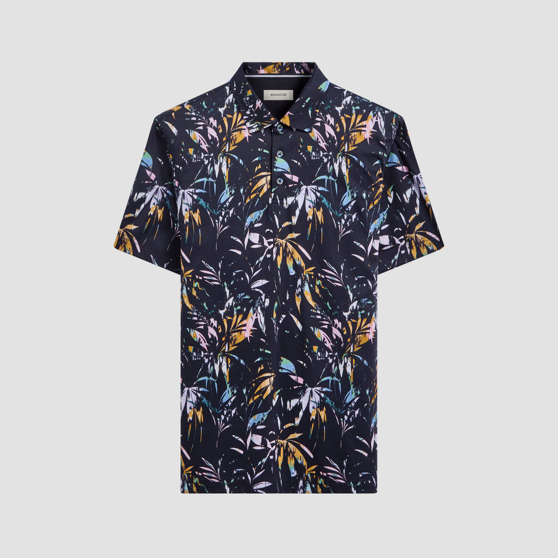 Hendrix Leaf Print Polo