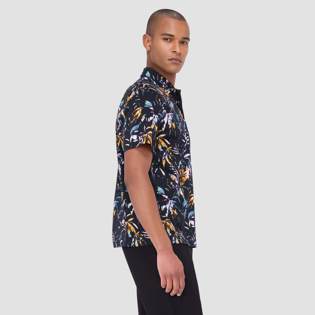 Hendrix Leaf Print Polo