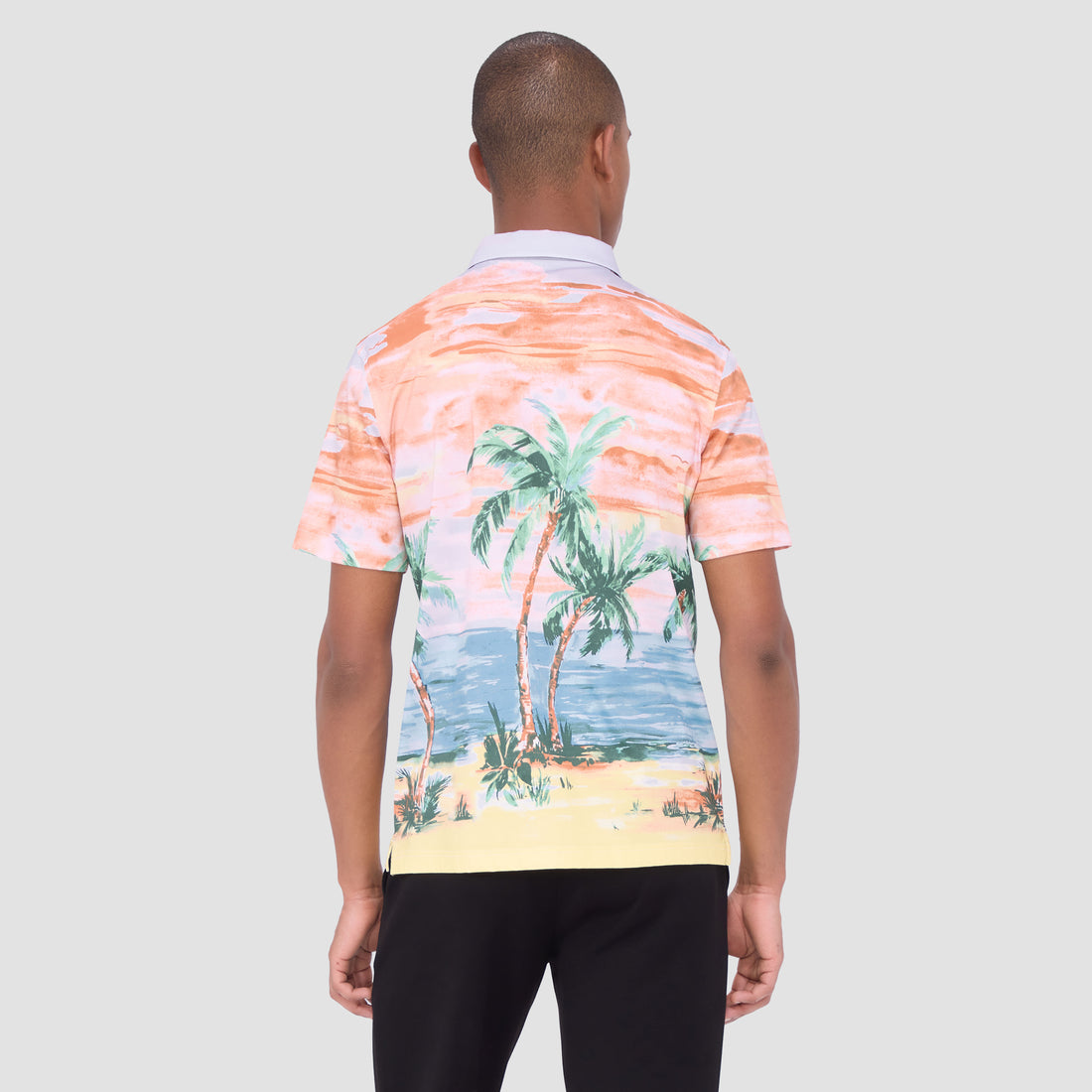 Hendrix Tropical Print Polo