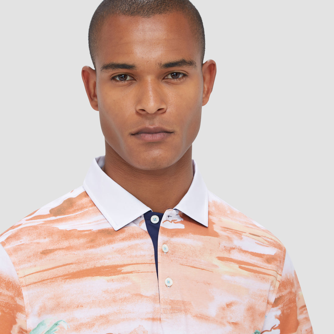 Hendrix Tropical Print Polo