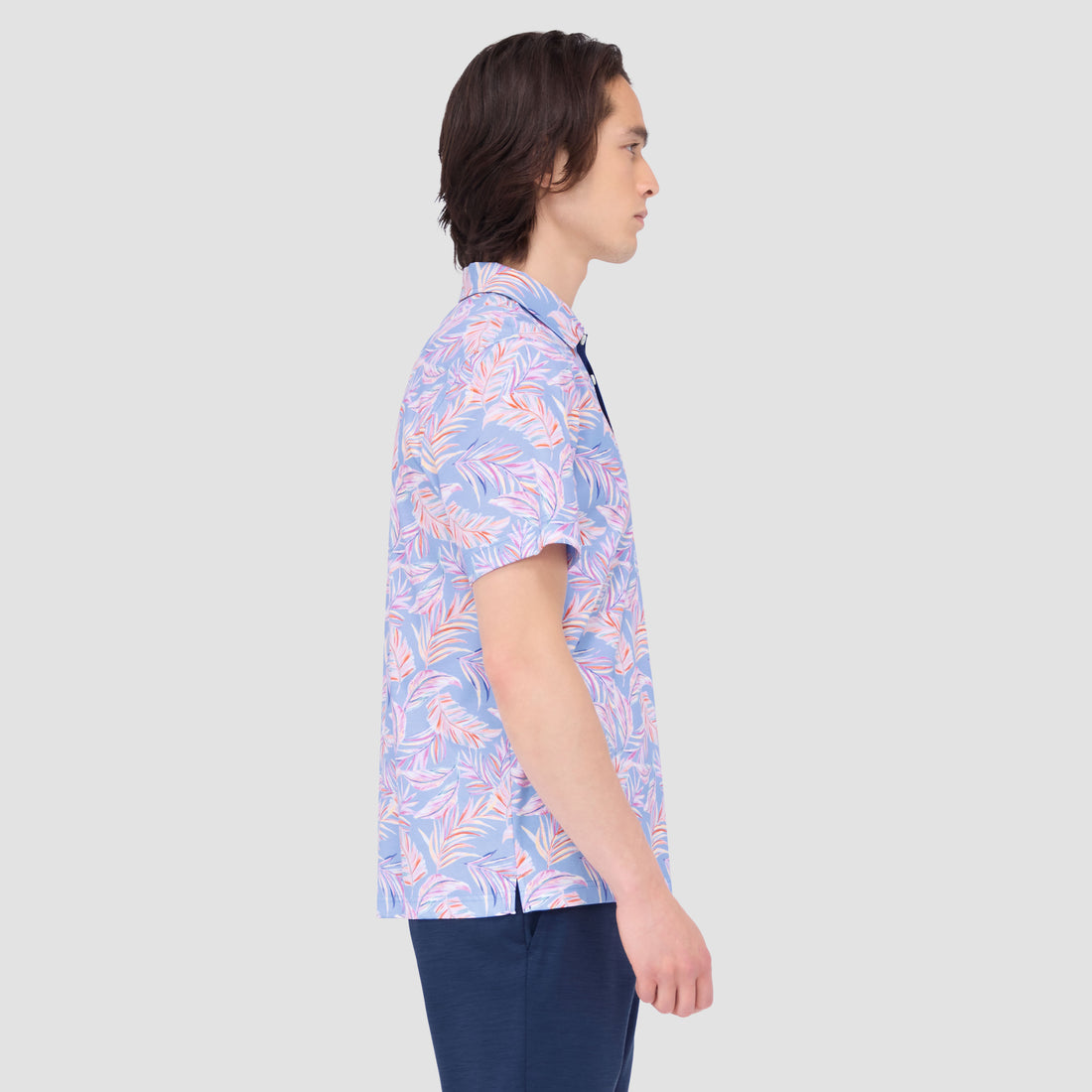 Hendrix Leaf Print Polo