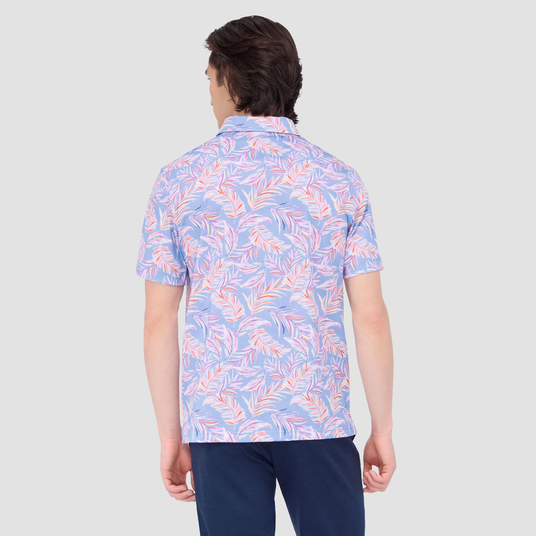 Hendrix Leaf Print Polo