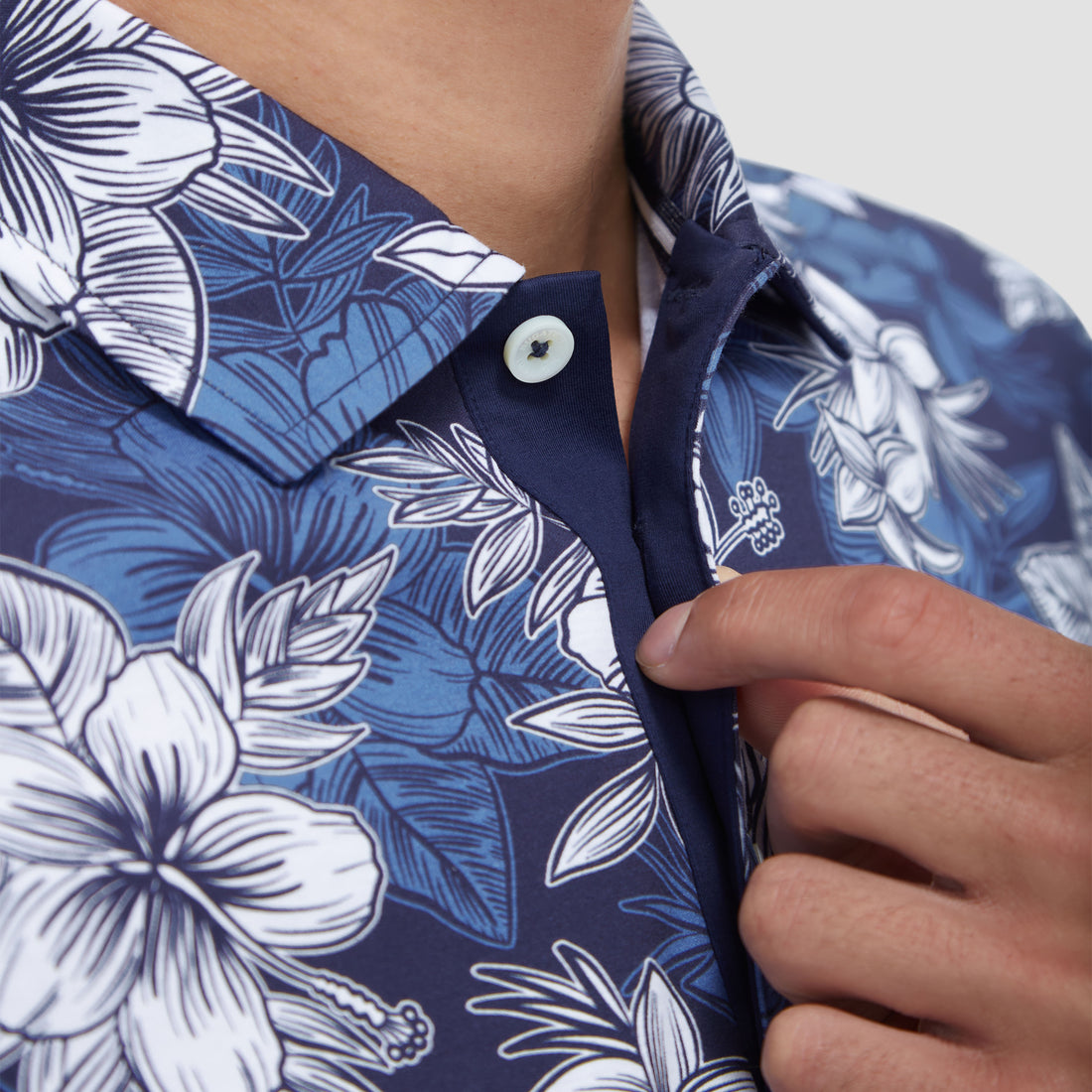 Hendrix Floral Print Polo