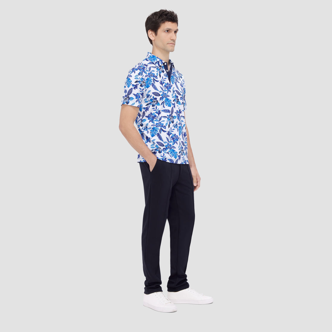 Hendrix Floral Print Polo