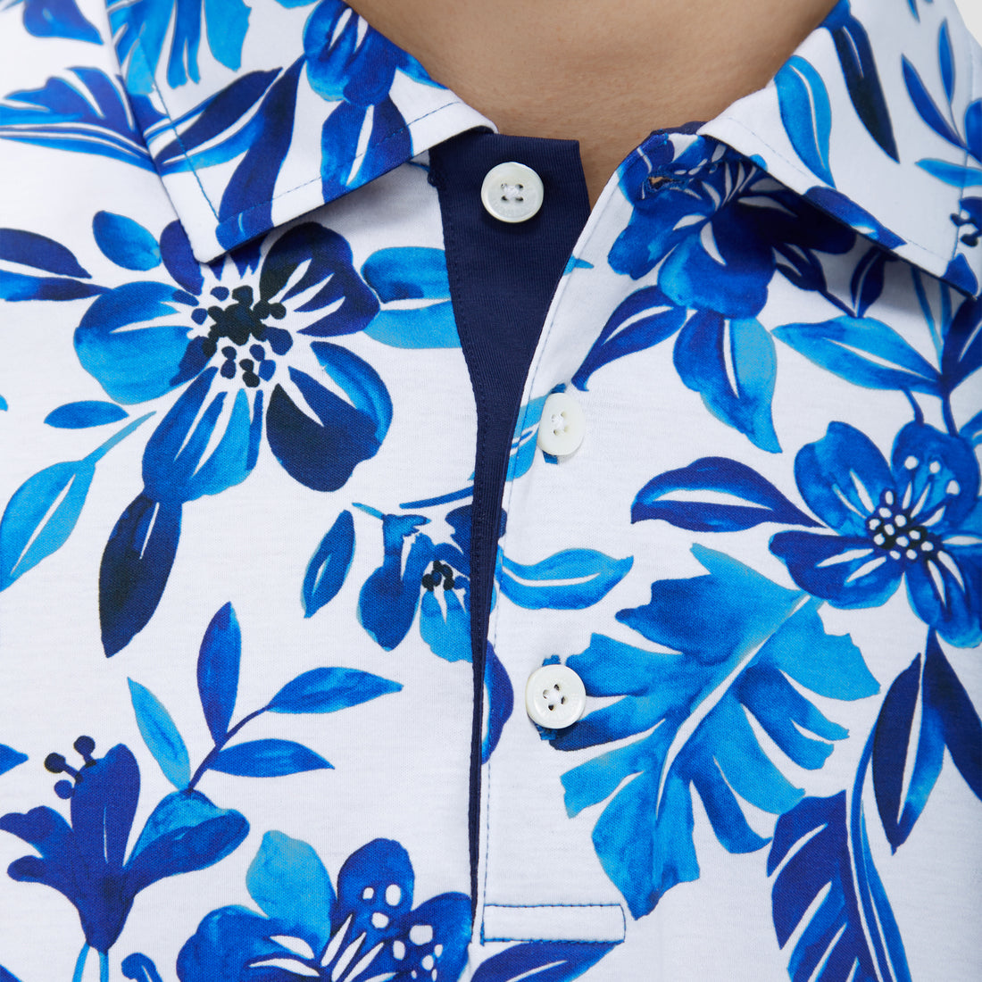 Hendrix Floral Print Polo