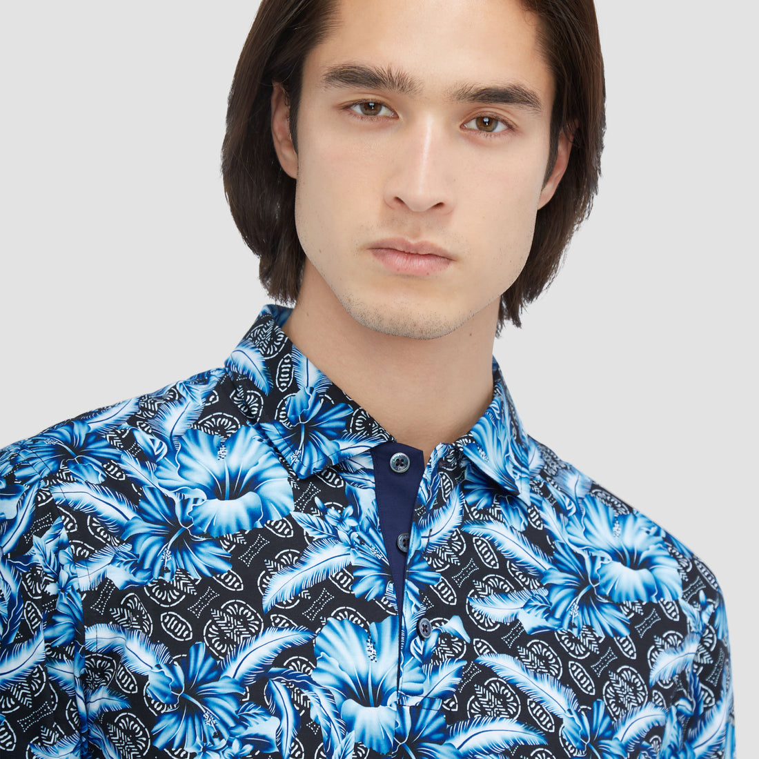 Hendrix Floral Print Polo