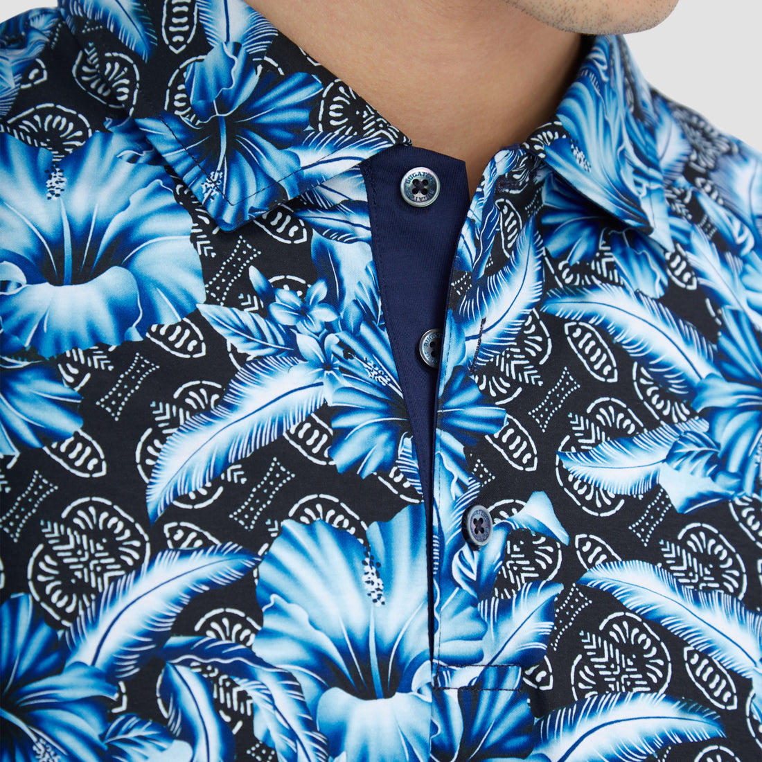 Hendrix Floral Print Polo