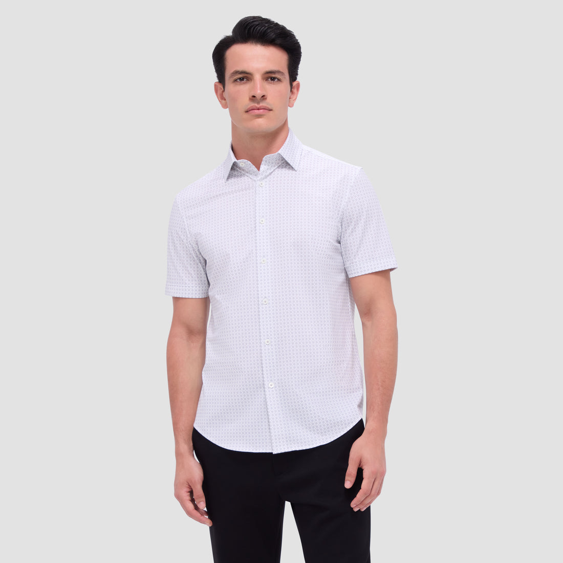 Miles Geometric OoohCotton Short Sleeve Shirt