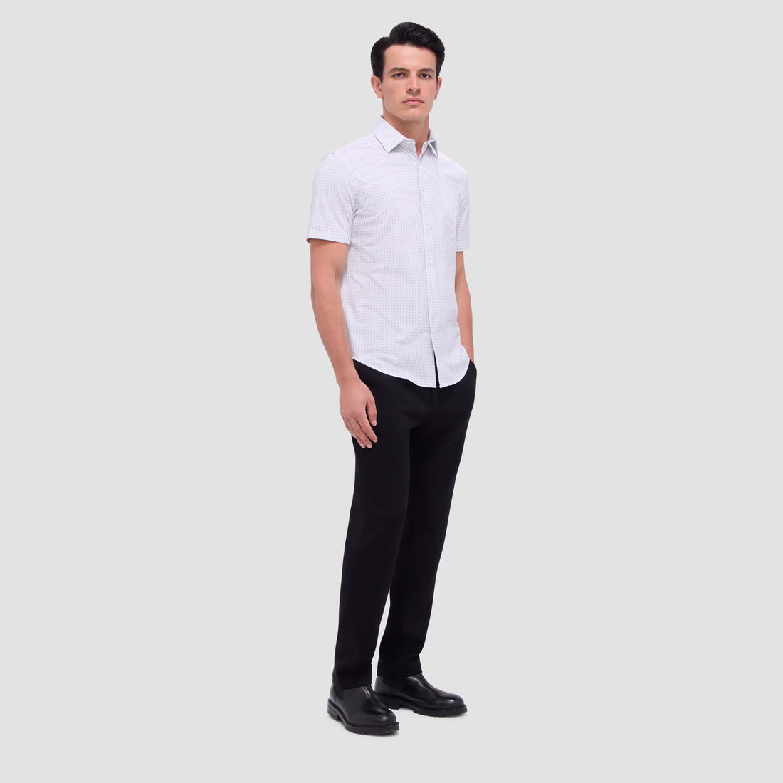 Miles Geometric OoohCotton Short Sleeve Shirt