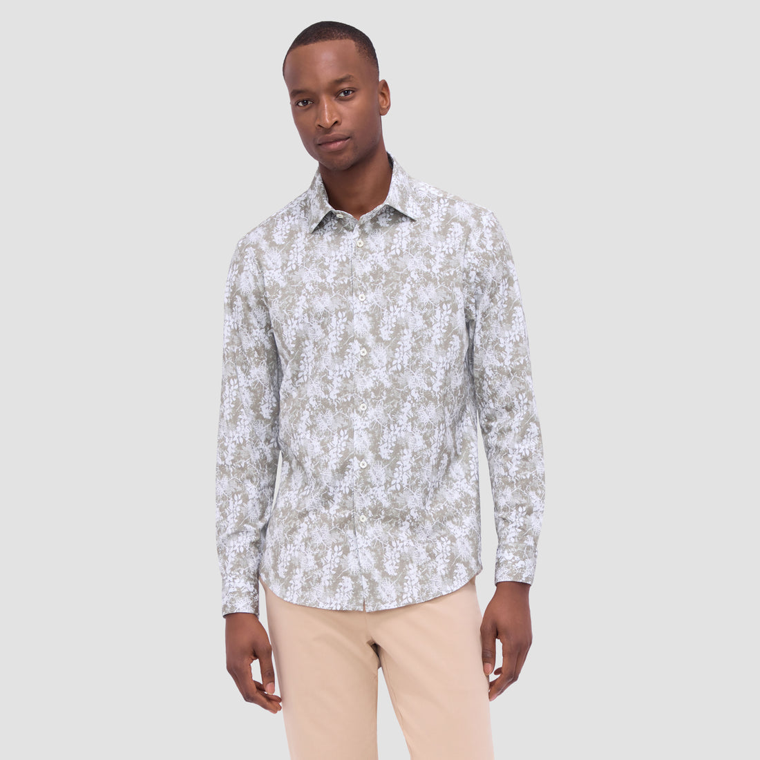 James Leaf Print OoohCotton Shirt