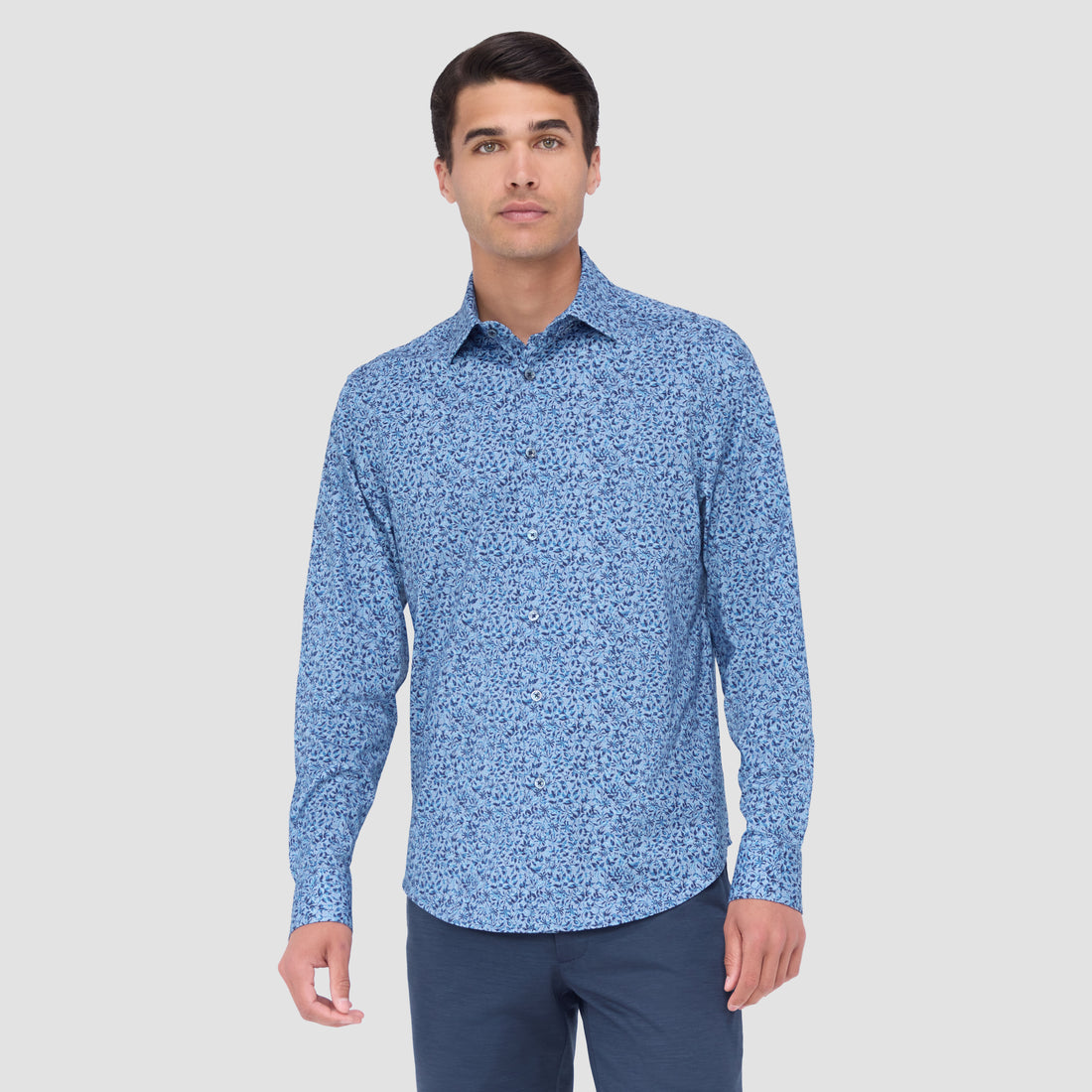 James Leaf Print OoohCotton Shirt