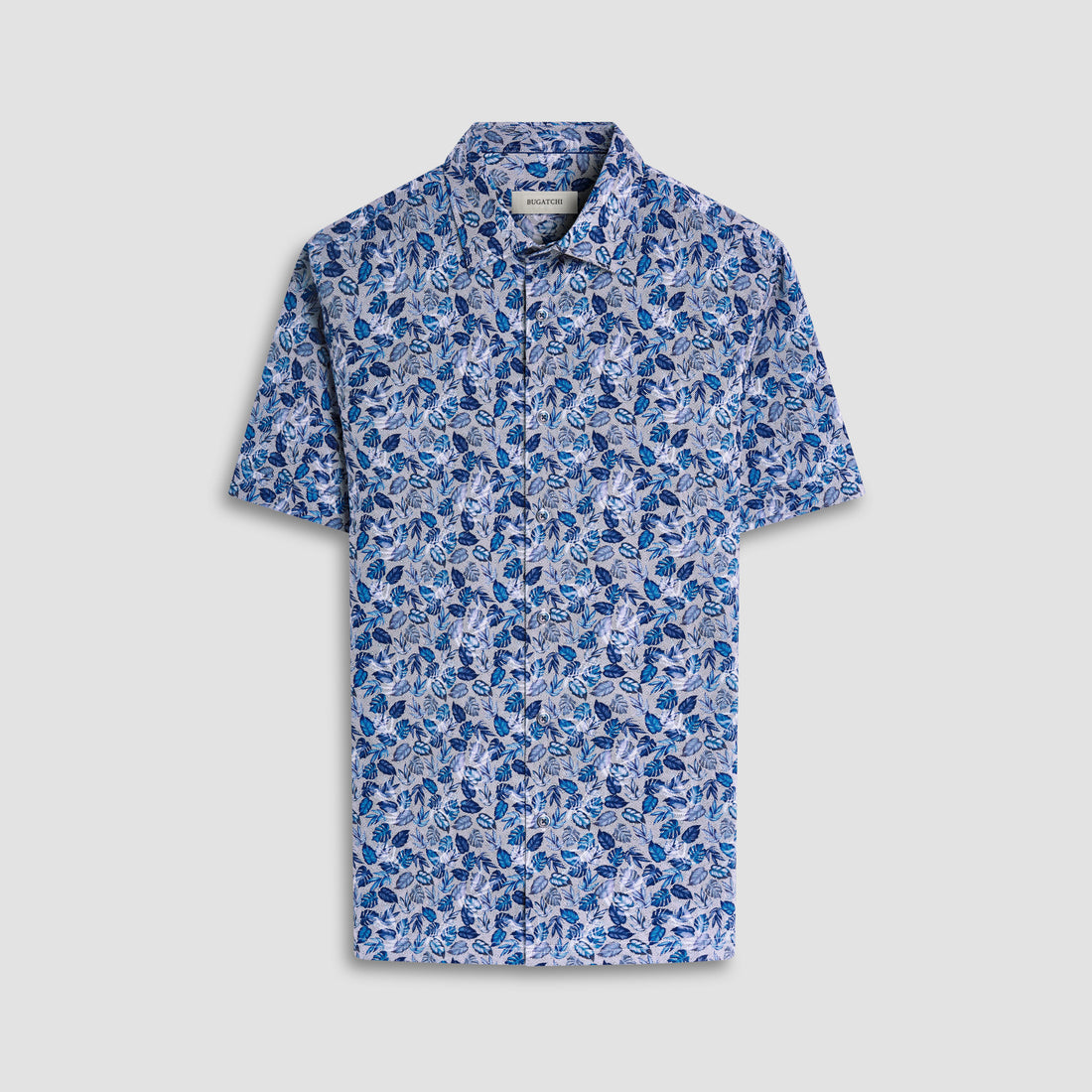 Milo Leaf Print OoohCotton Short Sleeve Shirt