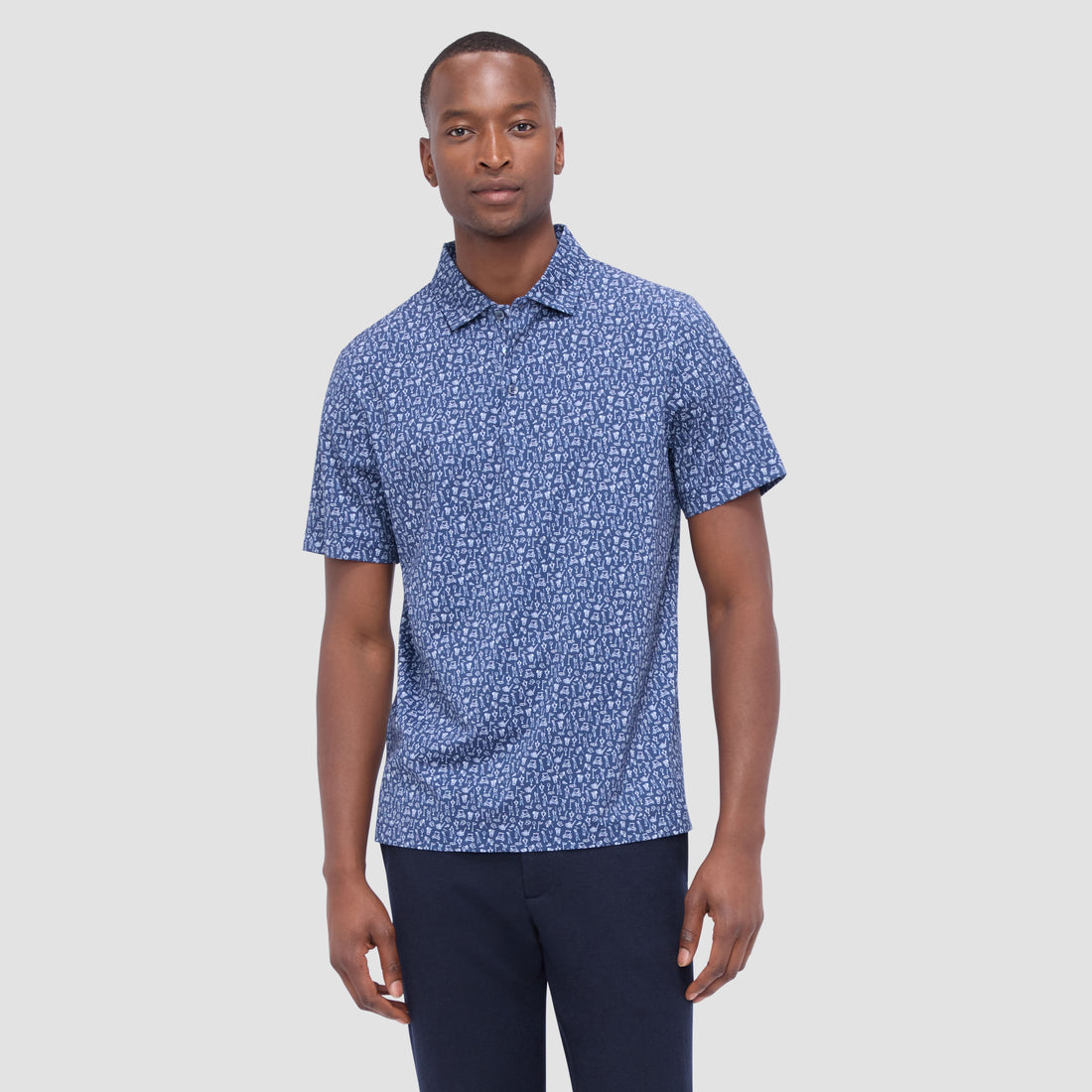 Victor Golf Print OoohCotton Polo