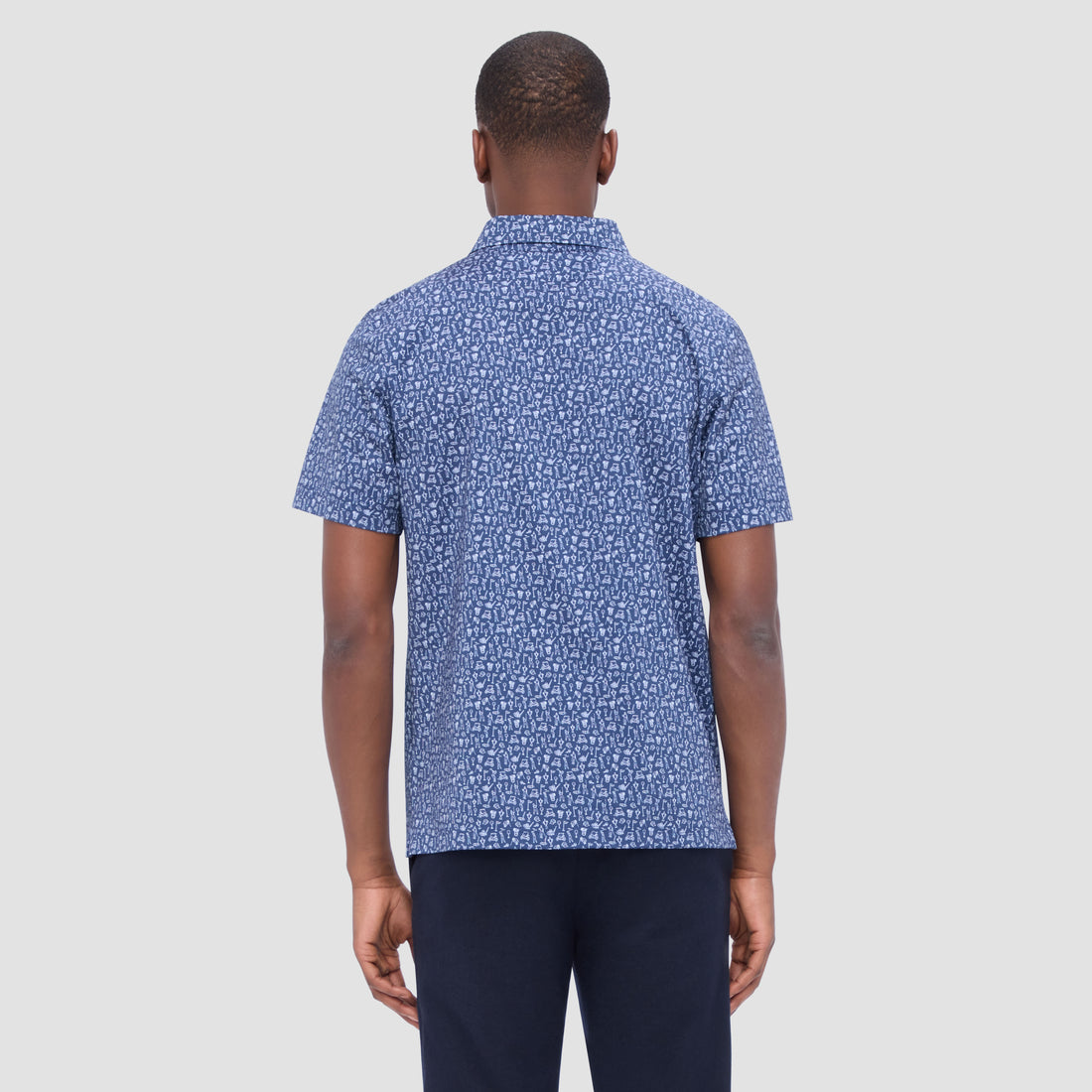 Victor Golf Print OoohCotton Polo