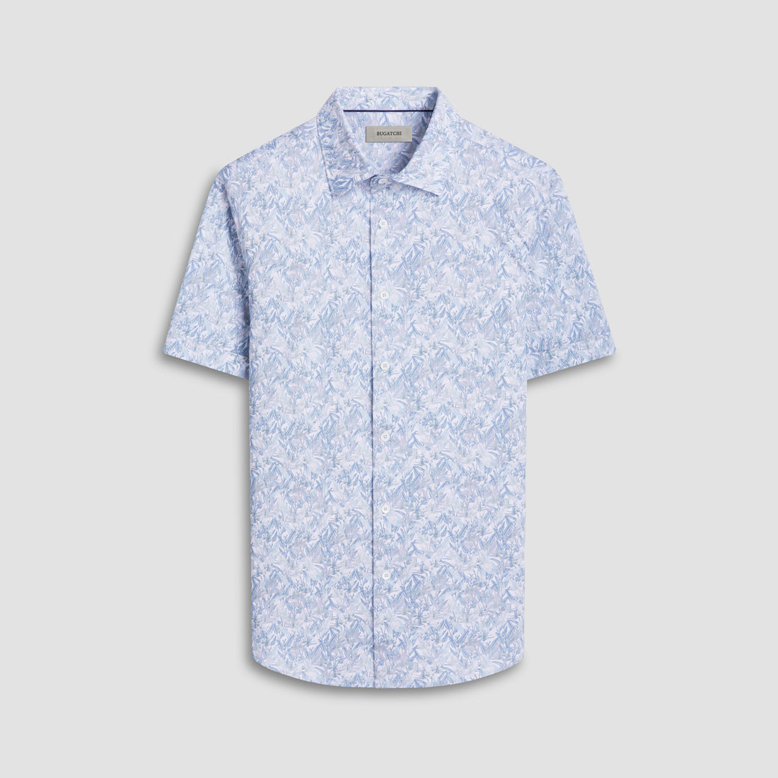 Miles Leaf Print OoohCotton Short Sleeve Shirt