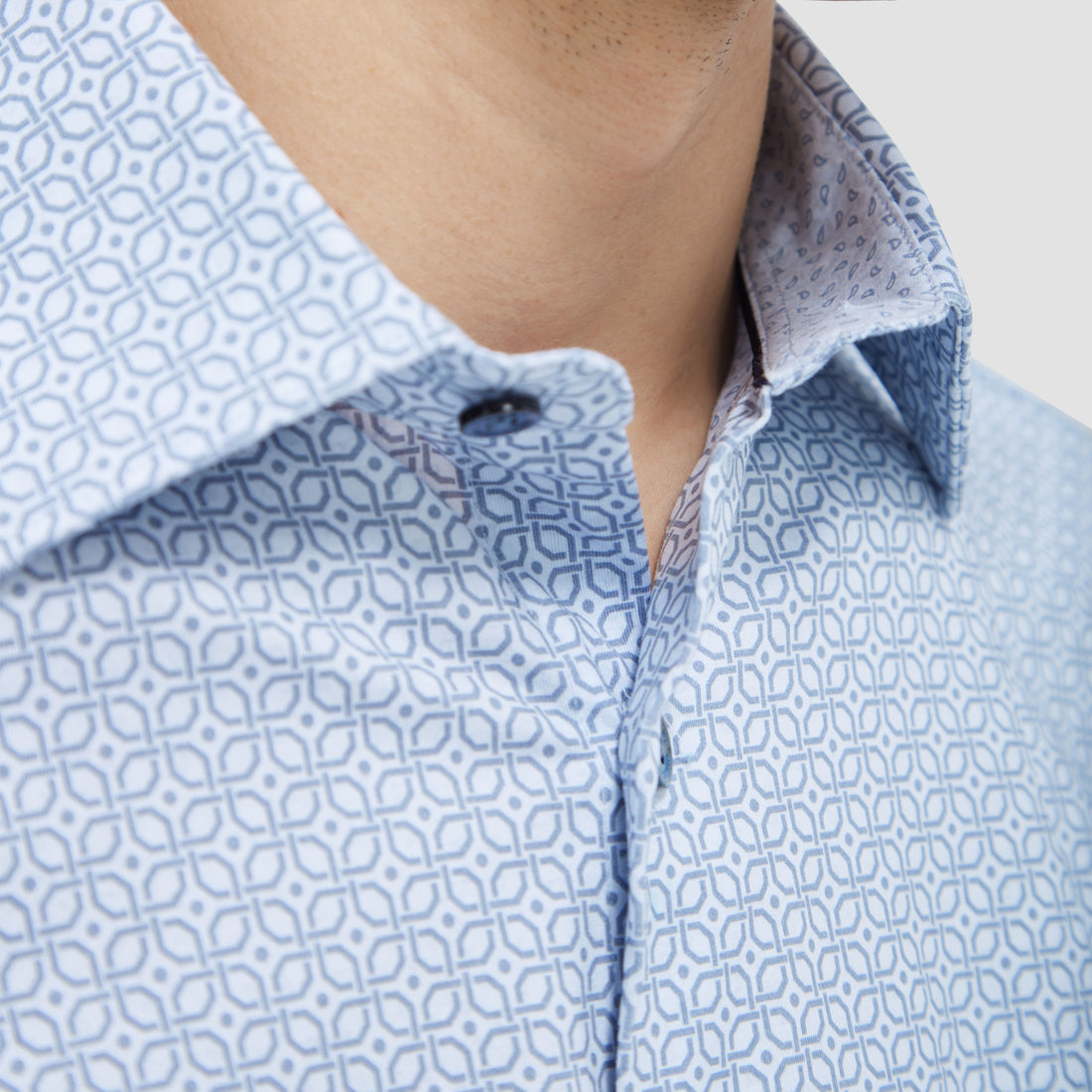 Jimmy Double Sided Geometric/Paisley OoohCotton Shirt