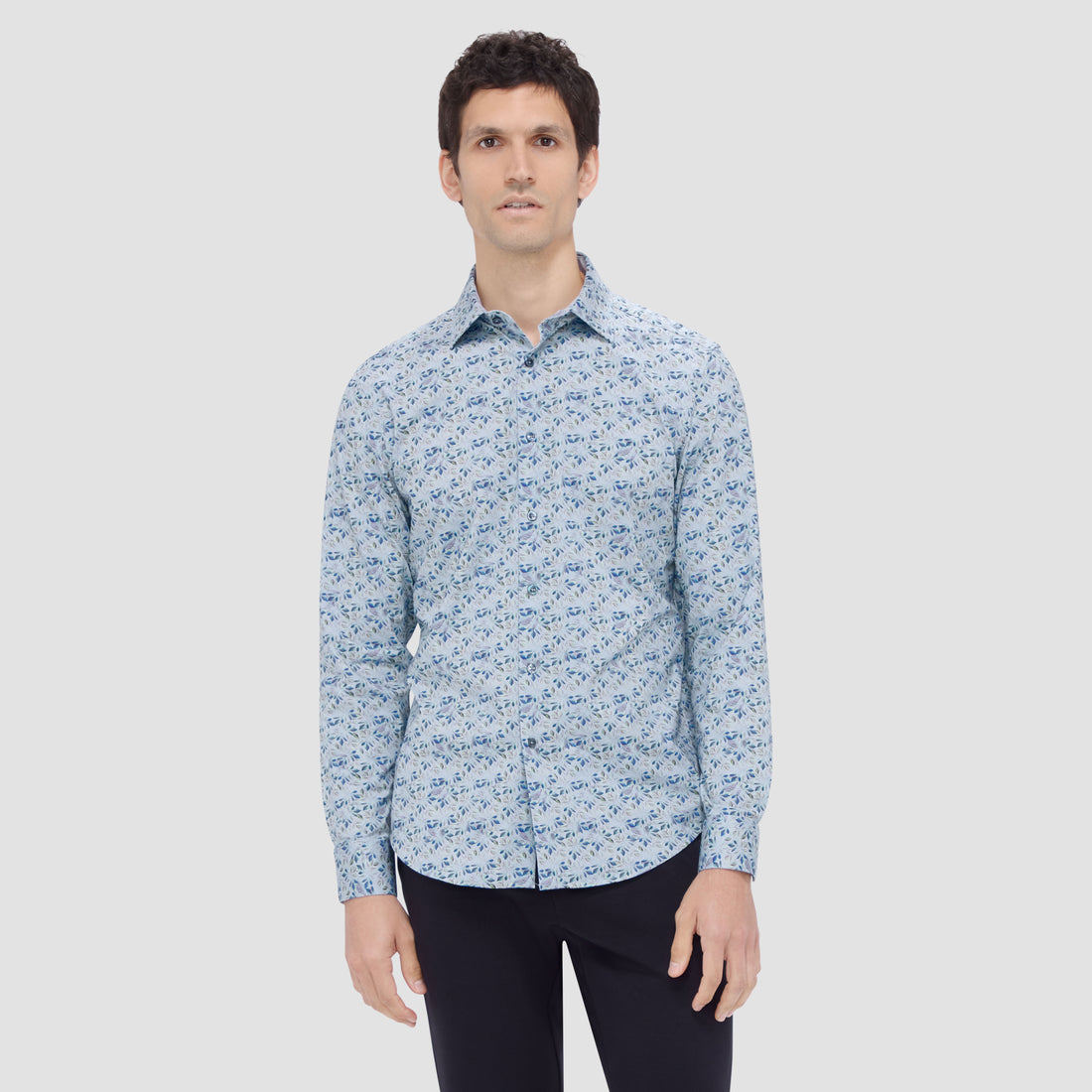 Jimmy Double Sided Leaf Print/Abstract OoohCotton Shirt