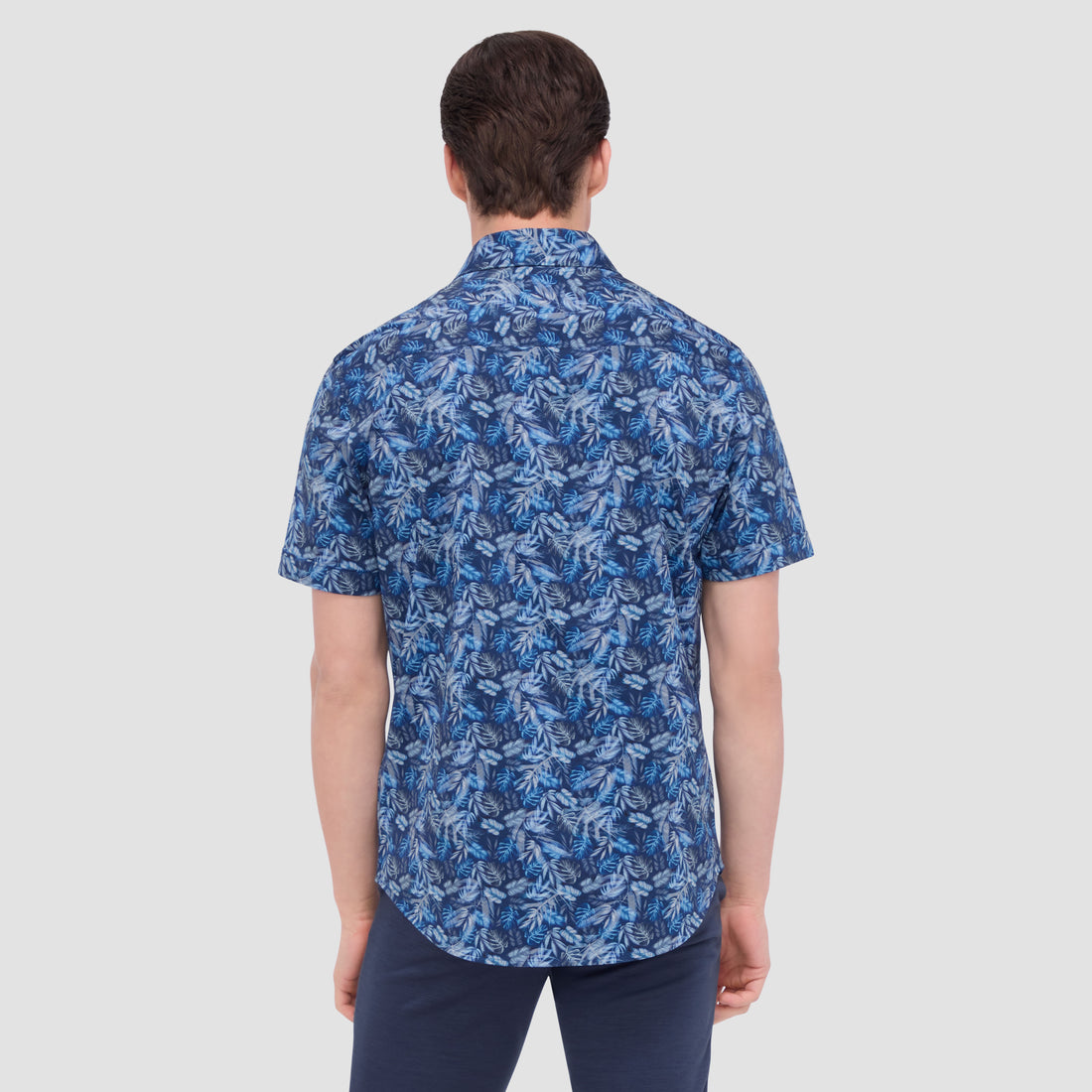 Myron Double Sided Leaf Print/Chevron OoohCotton Shirt