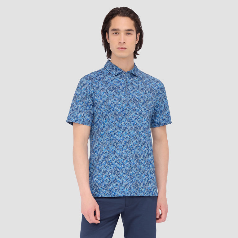 BUGATCHI luxury Digital Print Polo hotsell