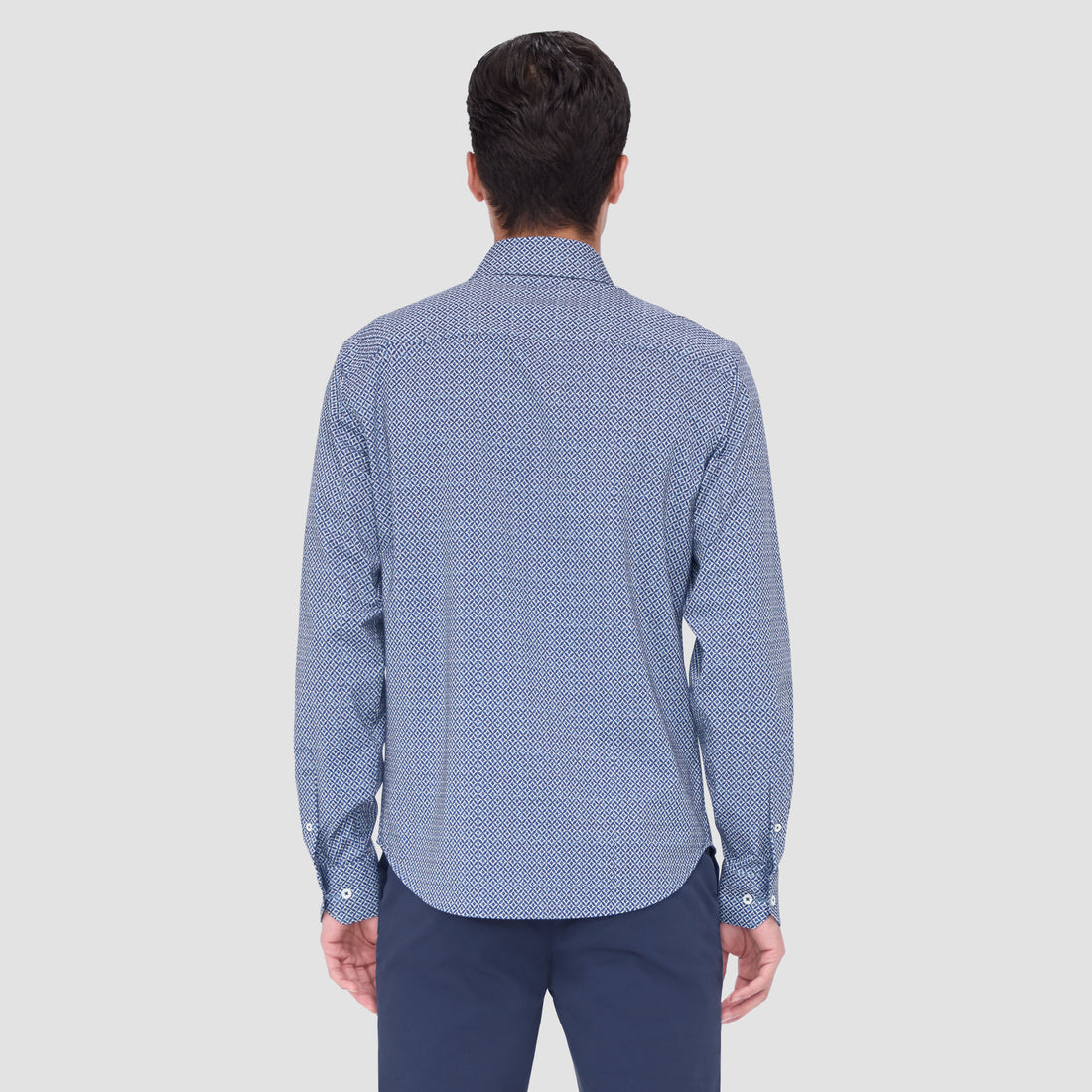 Jimmy Double Sided Geometric/Striped OoohCotton Shirt