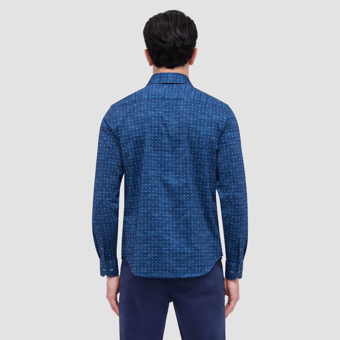 Jimmy Double Sided Geometric/Solid OoohCotton Shirt