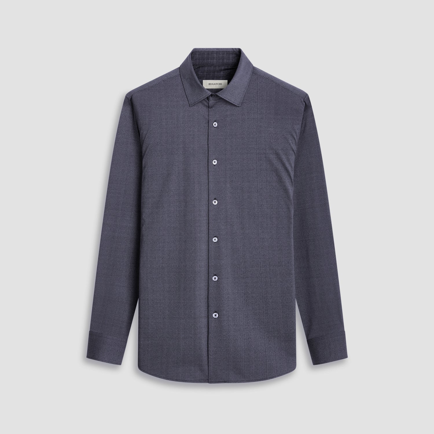 Jimmy Double Sided Herringbone/Check OoohCotton Shirt