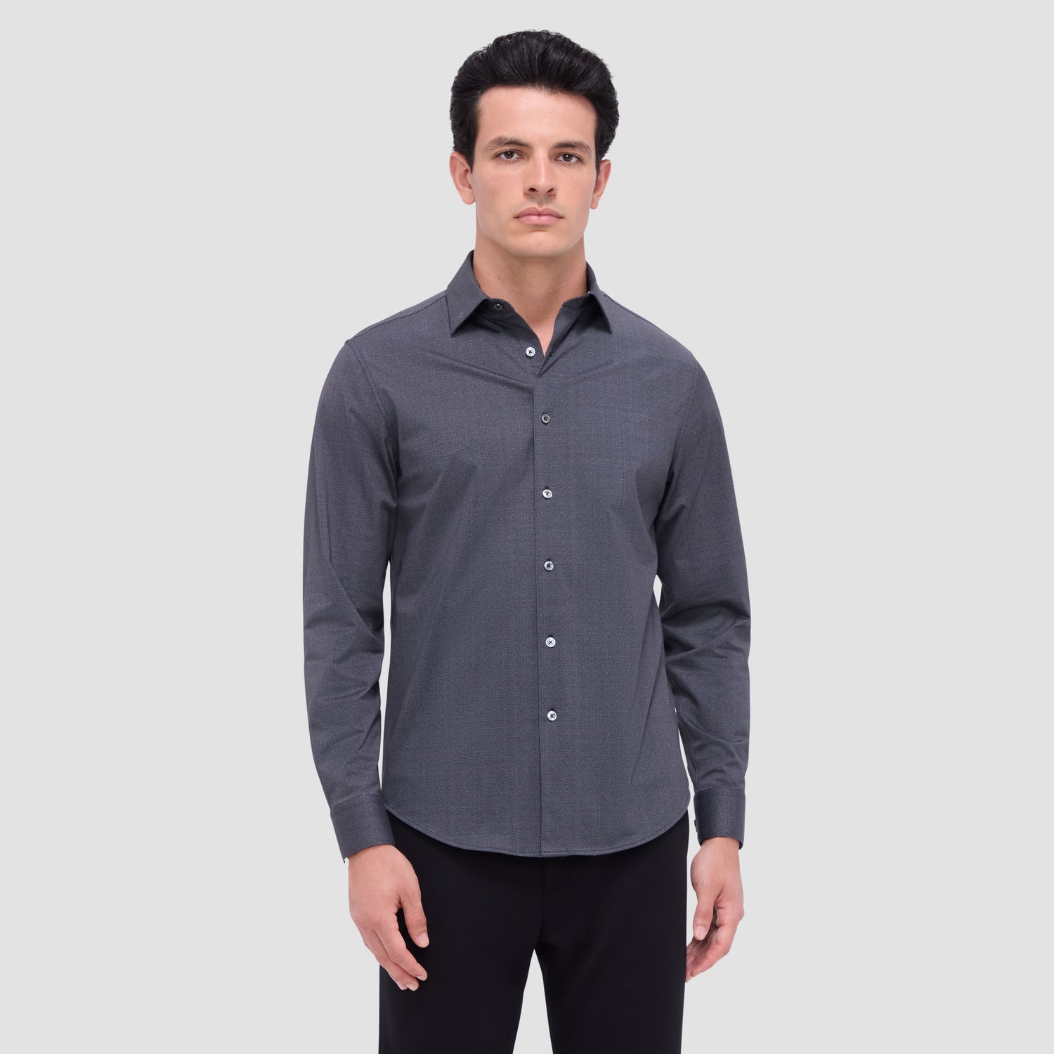 Jimmy Double Sided Herringbone/Check OoohCotton Shirt