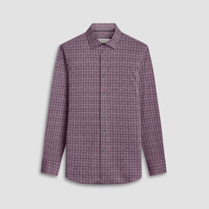 Jimmy Double Sided Plaid/Herringbone OoohCotton Shirt