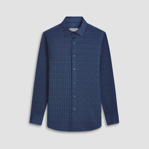 Jimmy Double Sided Plaid/Herringbone OoohCotton Shirt