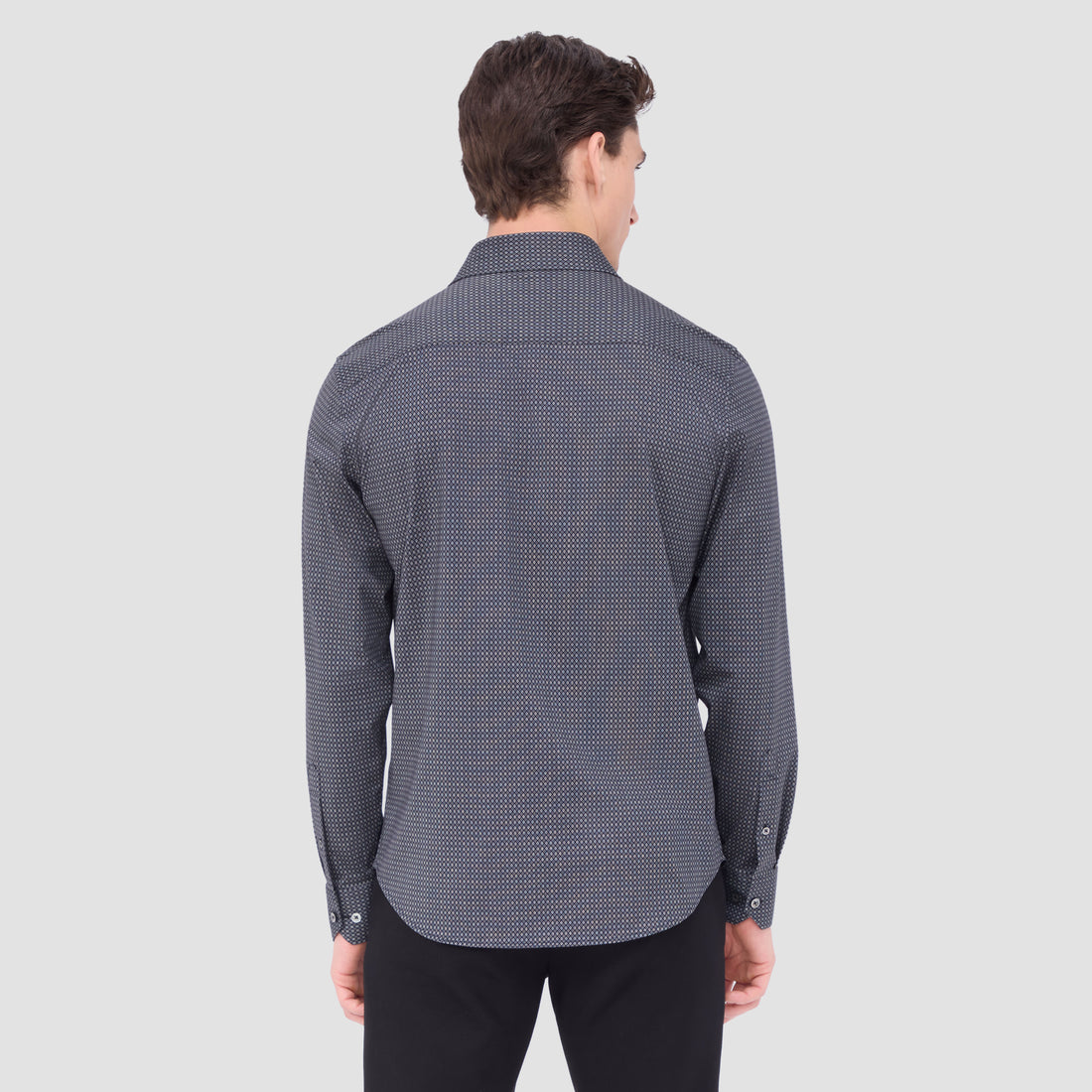 Jimmy Double Sided Geometric/Solid OoohCotton Shirt