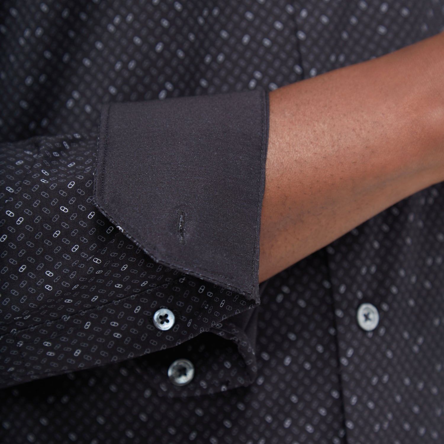 Jimmy Double Sided Geometric/Solid OoohCotton Shirt