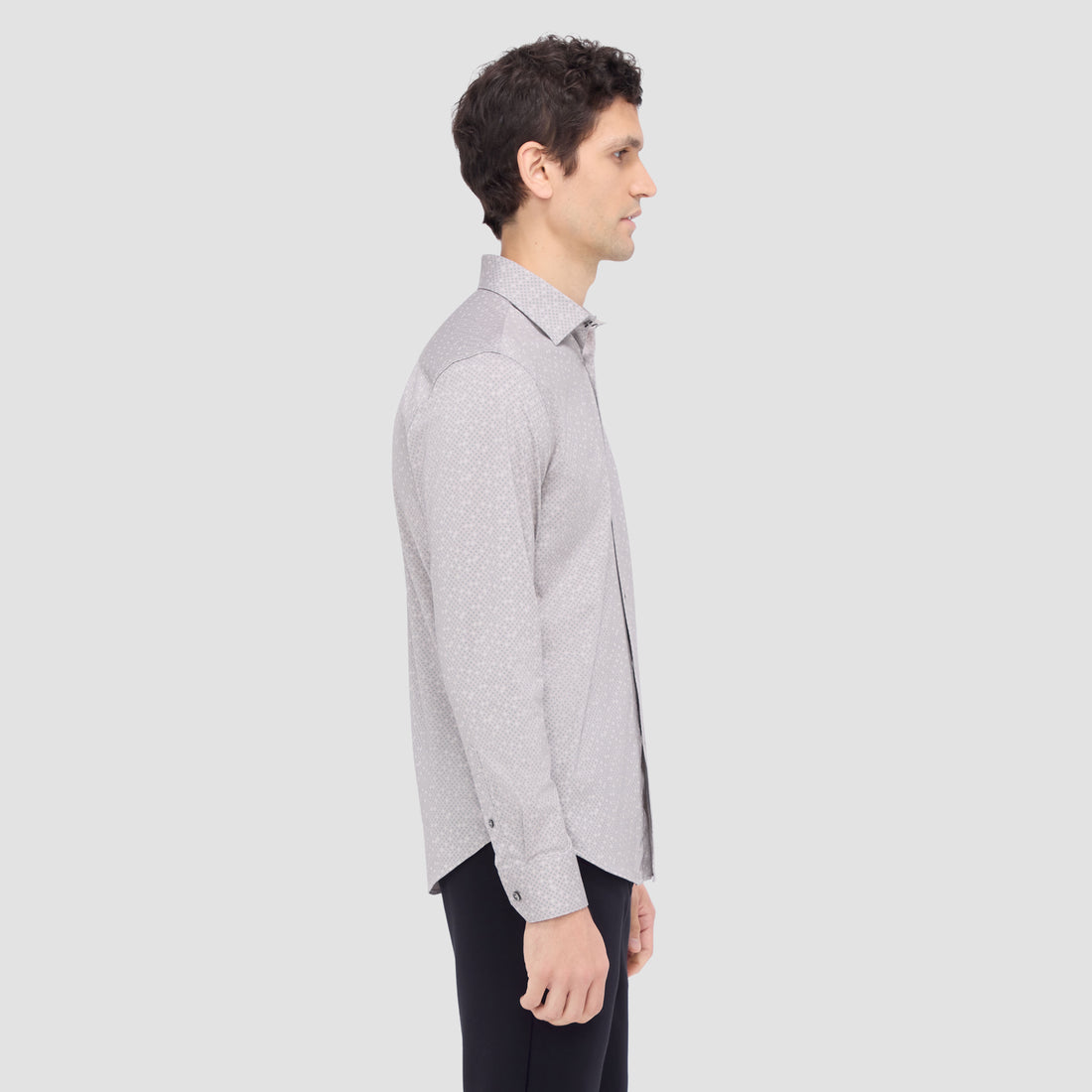 Jimmy Double Sided Geometric/Solid OoohCotton Shirt