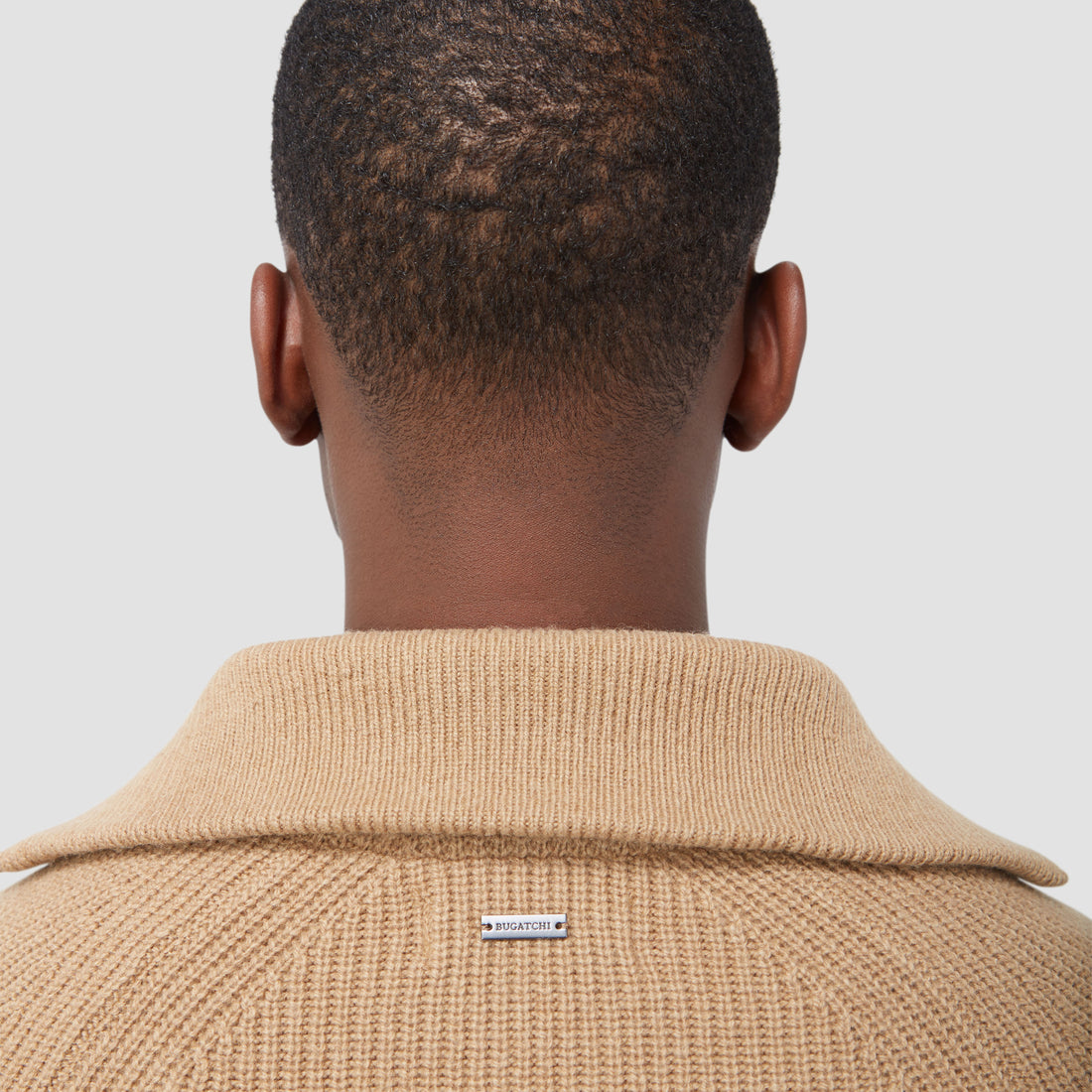 Fisherman Rib-Stitch Quarter-Zip Sweater