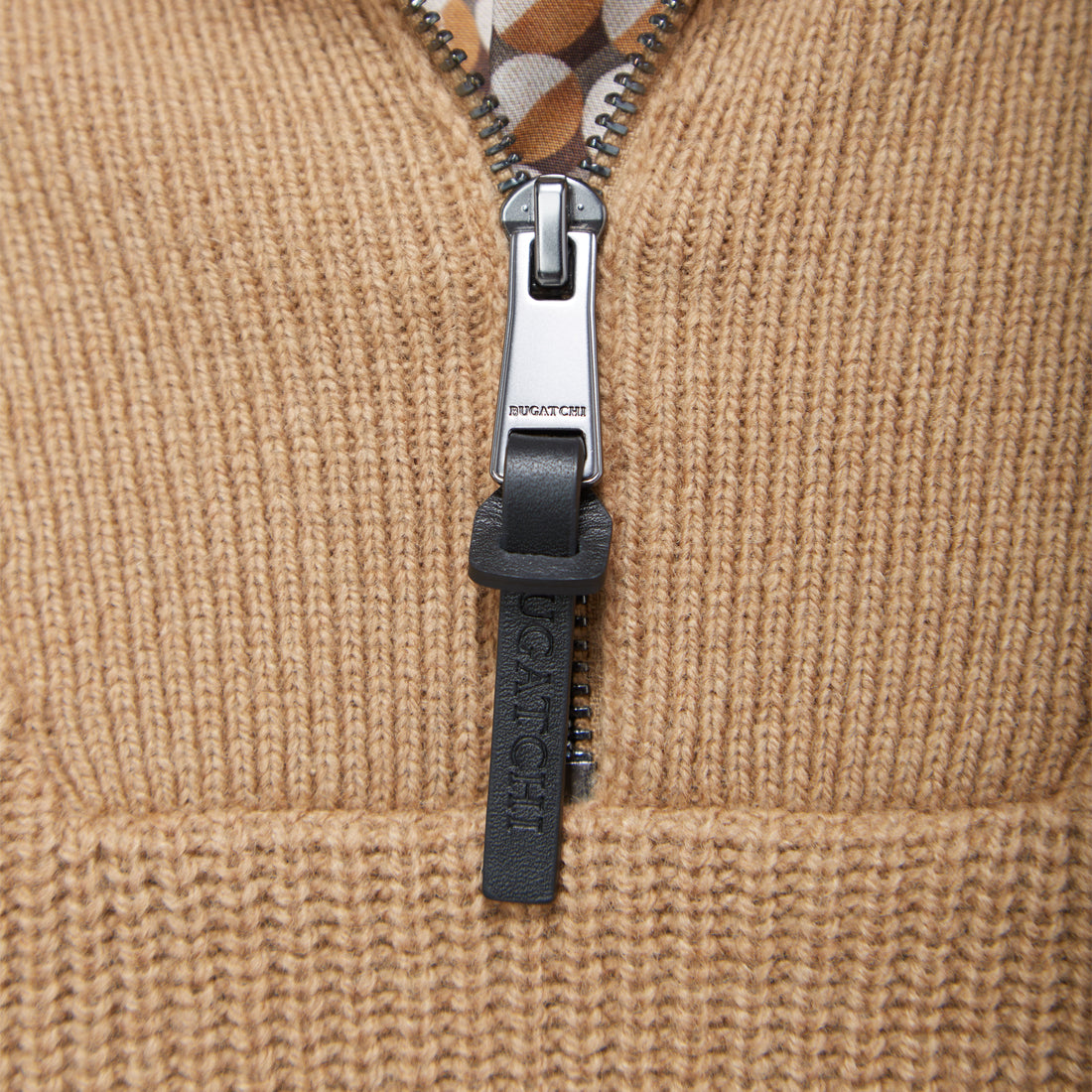 Fisherman Rib-Stitch Quarter-Zip Sweater