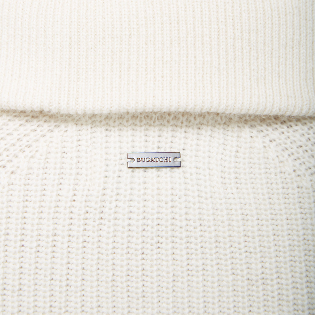 Fisherman Rib Stitch Quarter Zip Sweater