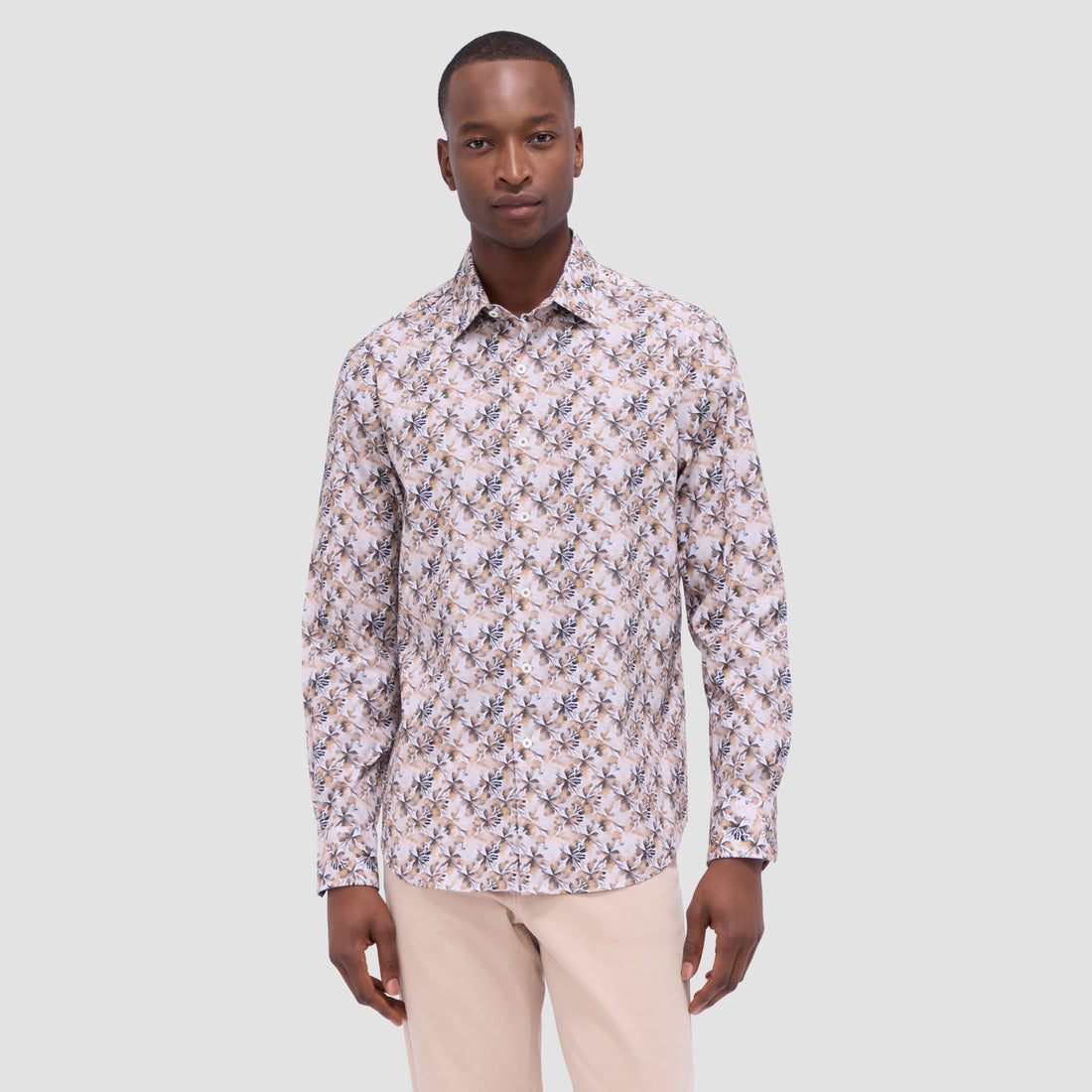 Julian Leaf Print Shirt