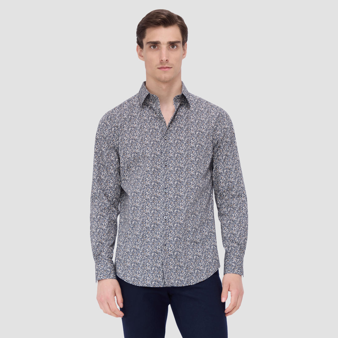 Julian Leaf Print Shirt