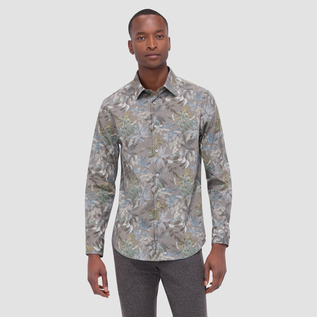 Julian Leaf Print Shirt