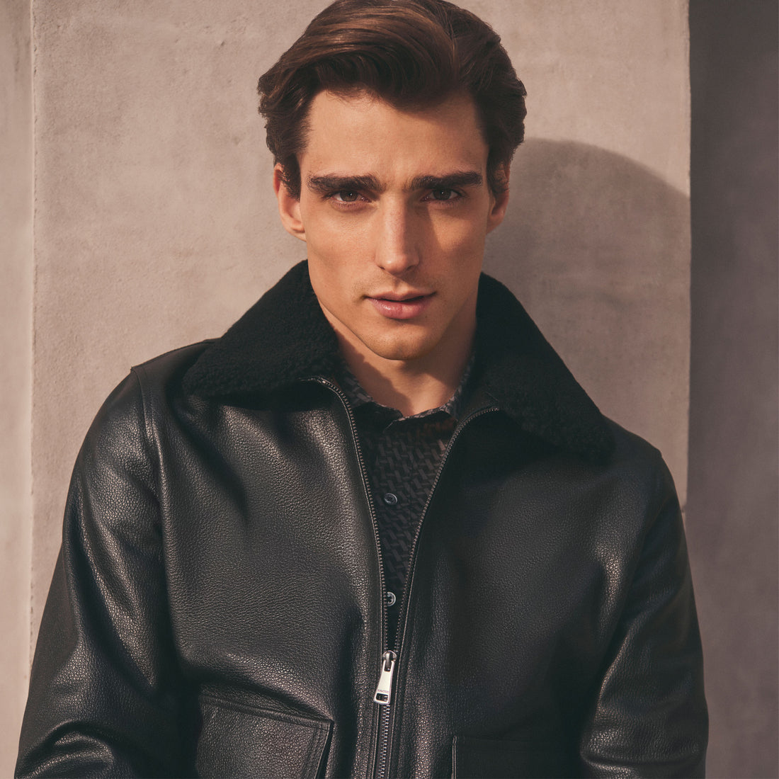 Leather Aviator Jacket