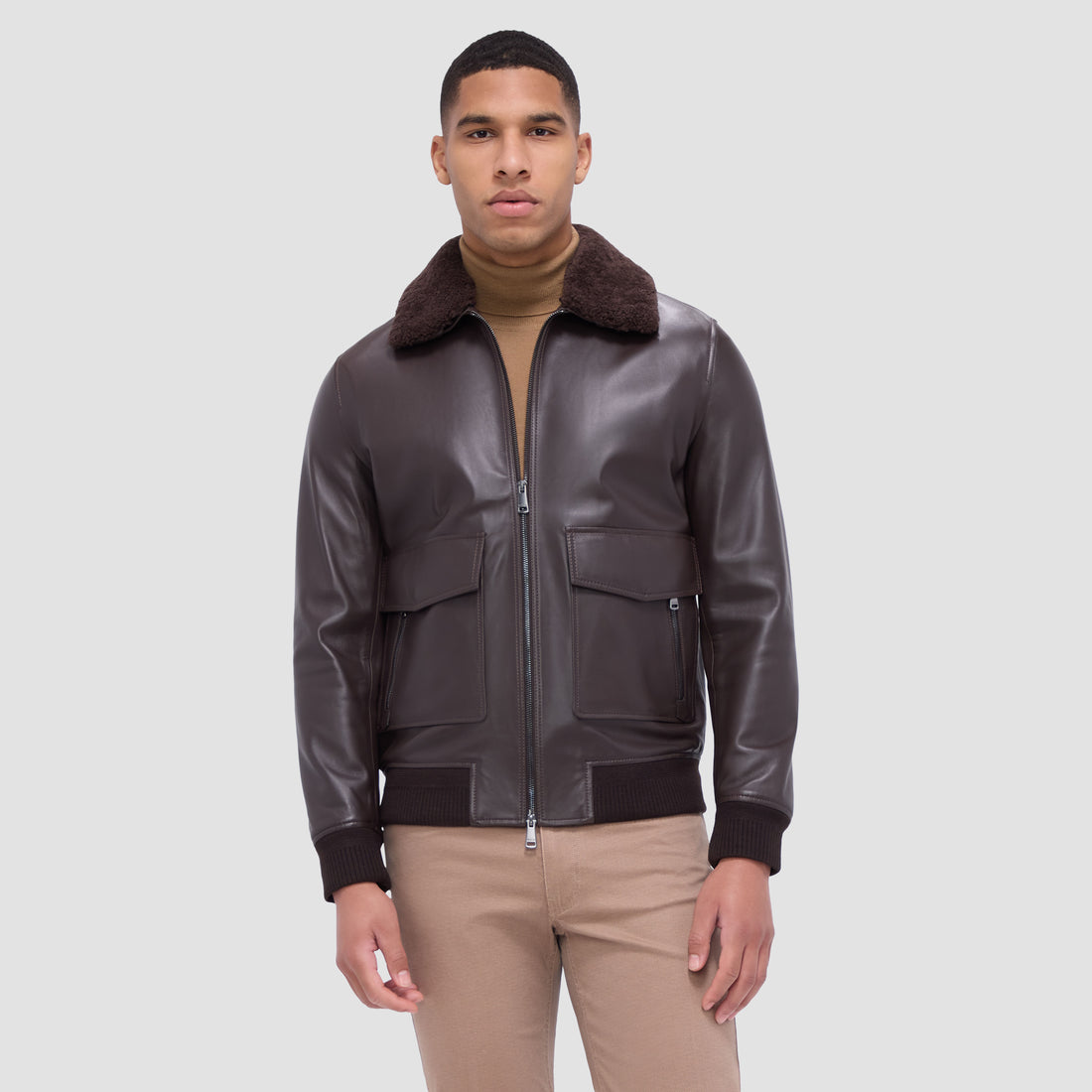 Leather Aviator Jacket