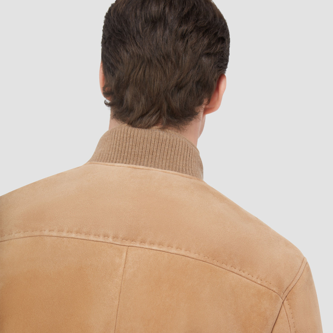 Shearling Lined Suede Jacket