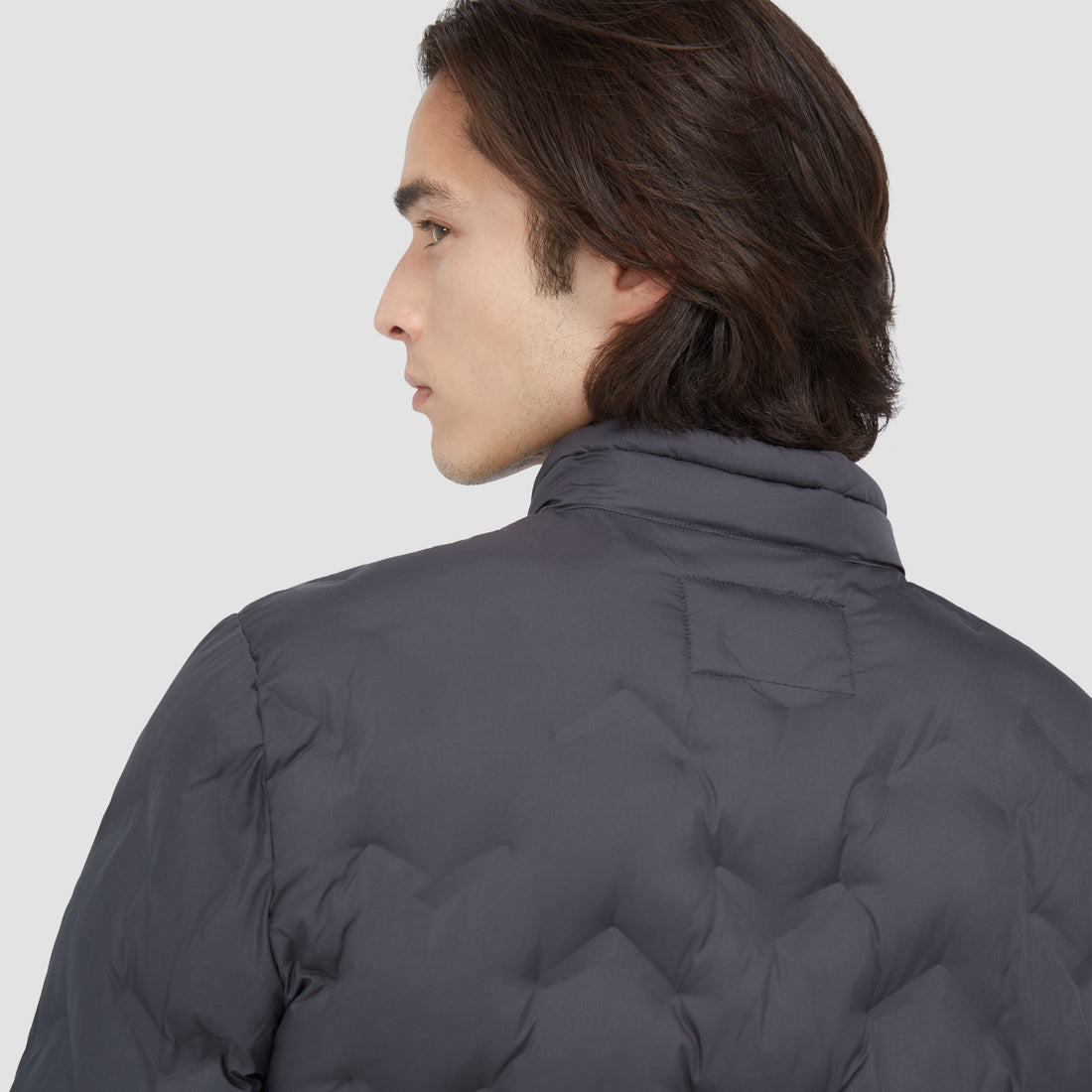 Chevron Quilted Puffer Jacket