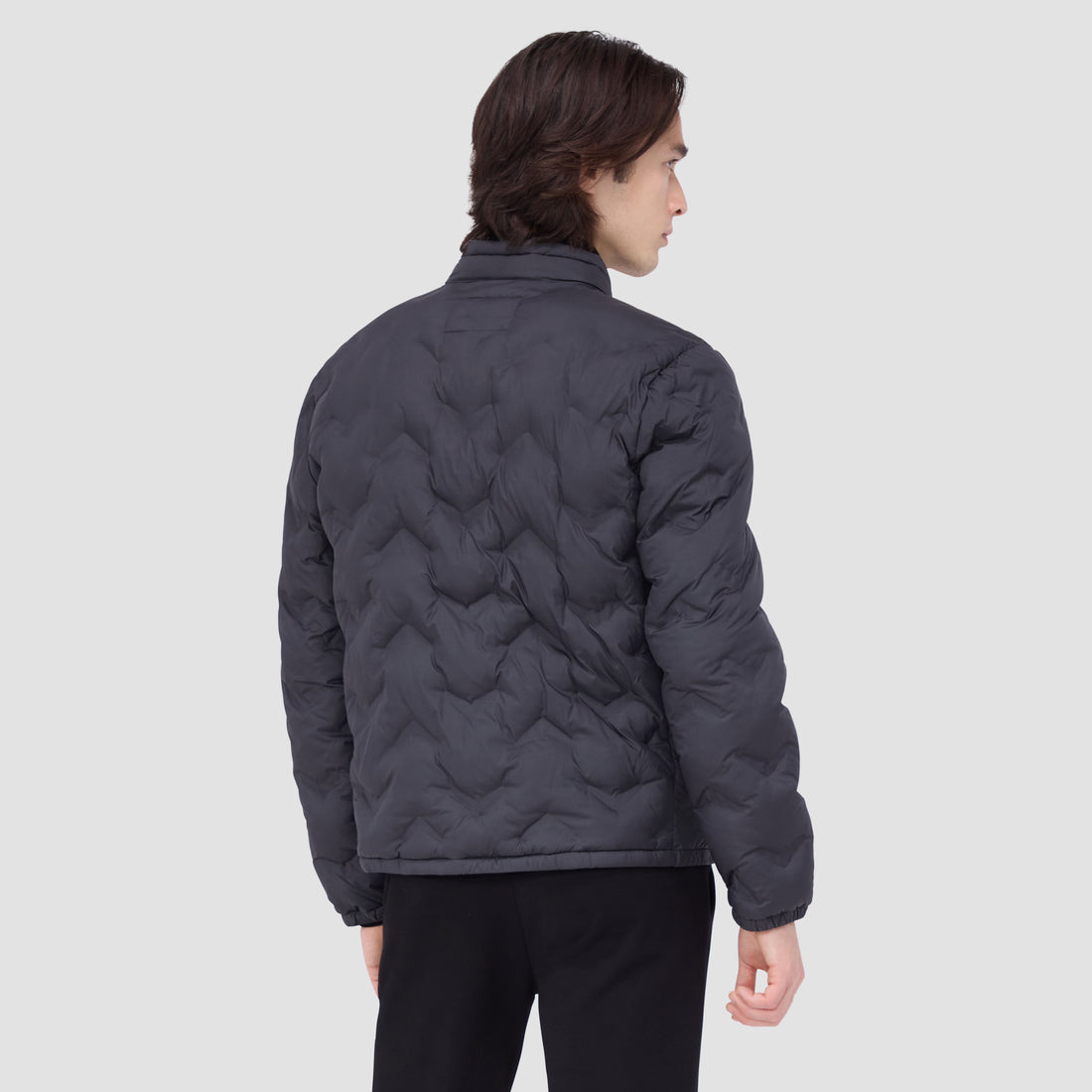 Chevron Quilted Puffer Jacket