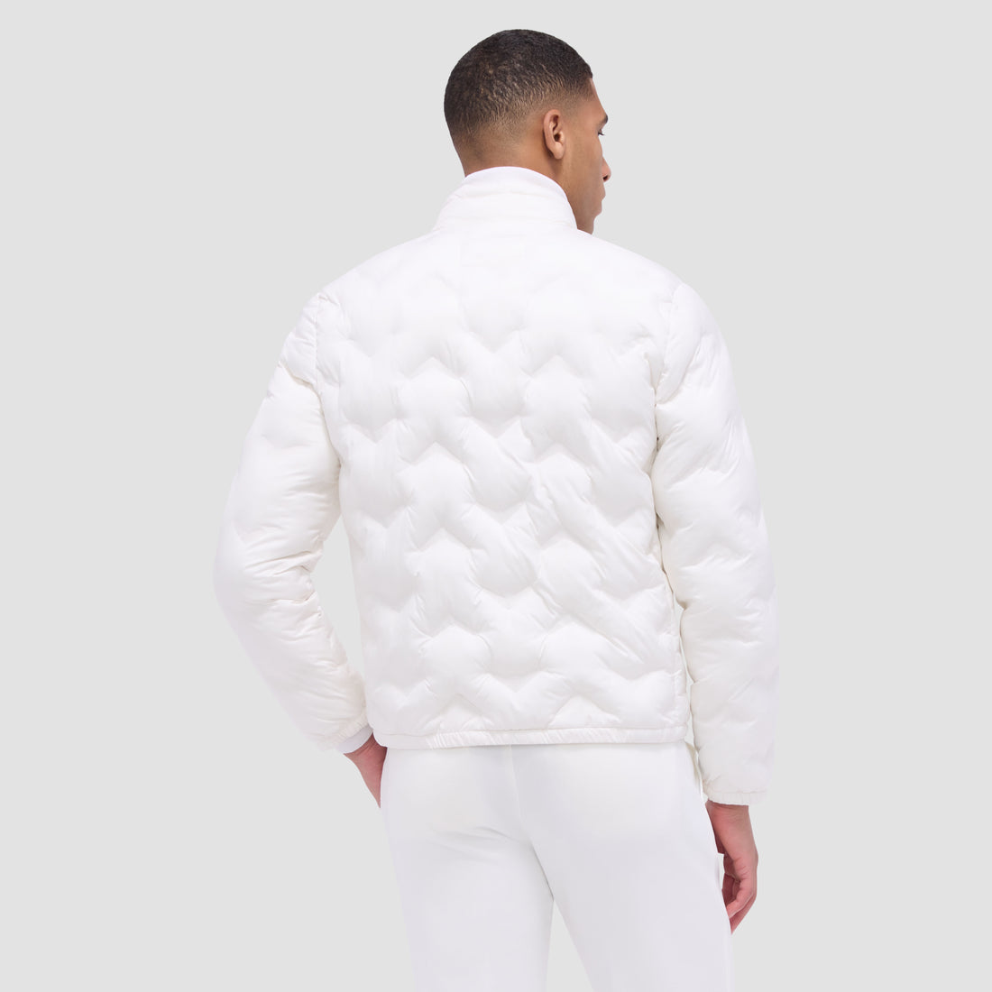 Chevron Quilted Puffer Jacket