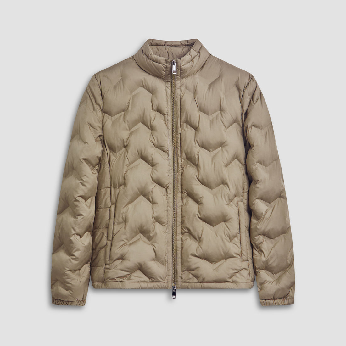 Chevron Quilted Puffer Jacket