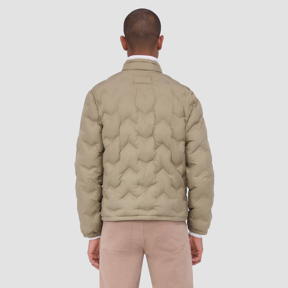 Chevron Quilted Puffer Jacket