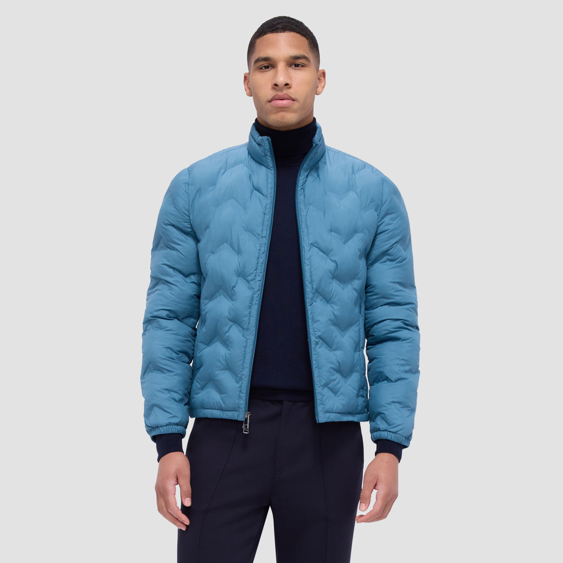 Chevron Quilted Puffer Jacket