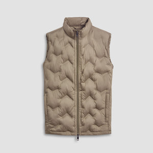 Chevron Quilted Puffer Vest