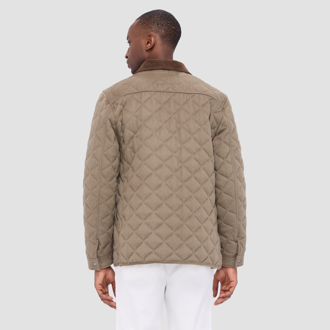 Wool and Cashmere Quilted Field Jacket